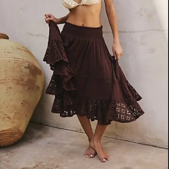Free People Dresses & Skirts - Free People - River Concertible Skirt - Brown